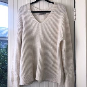 All saints white sweater